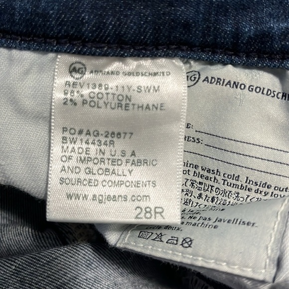 AG Jean The Legging Ankle Super Skinny Destroyed Faded Medium Wash - Picture 12 of 12